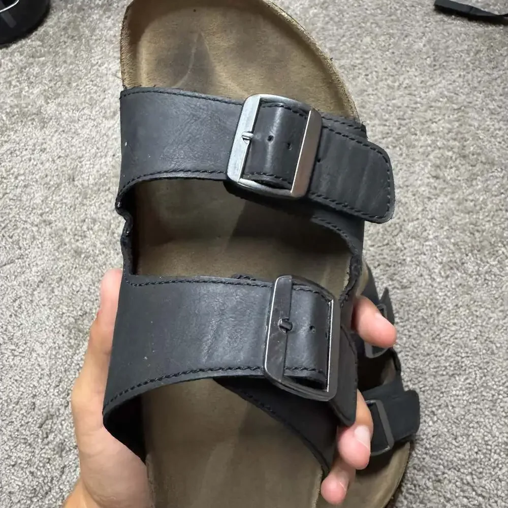 Goodfellow & Co Men's Ashwin Two-Strap Footbed Sandals